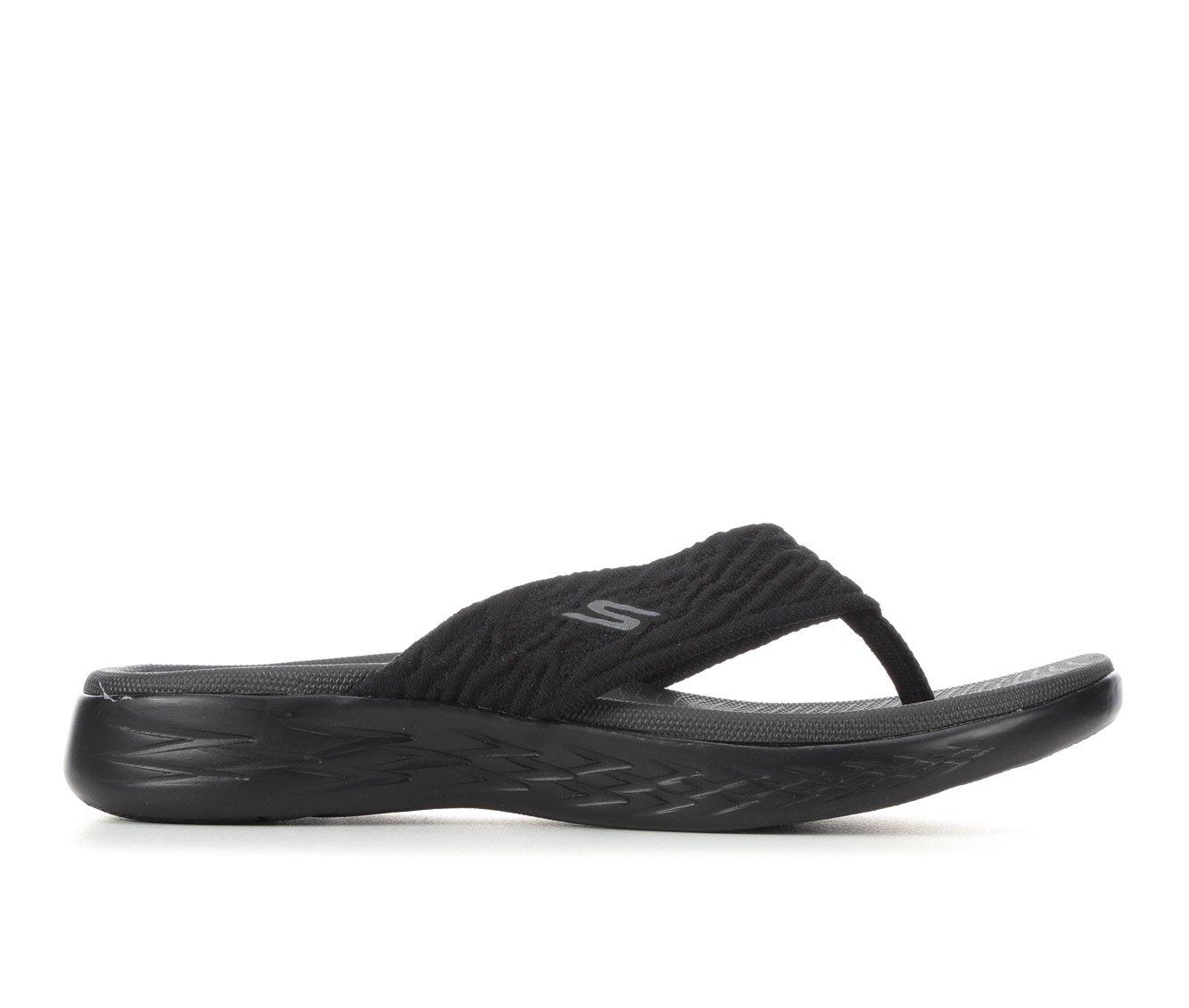 skechers go go max flip flops