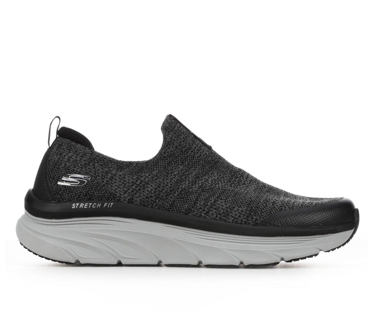 all black slip on skechers