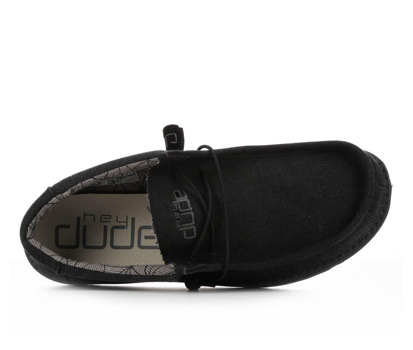 hey dude wally canvas black