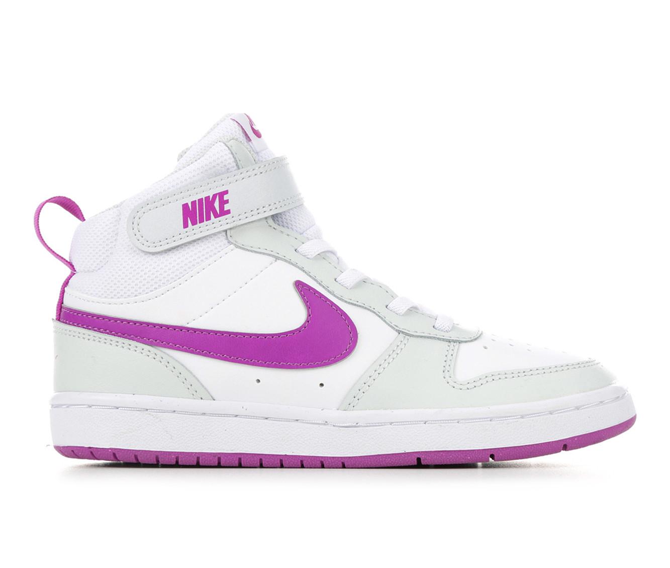 Girls' Nike Little Kid Court Borough Mid 2 Sneakers