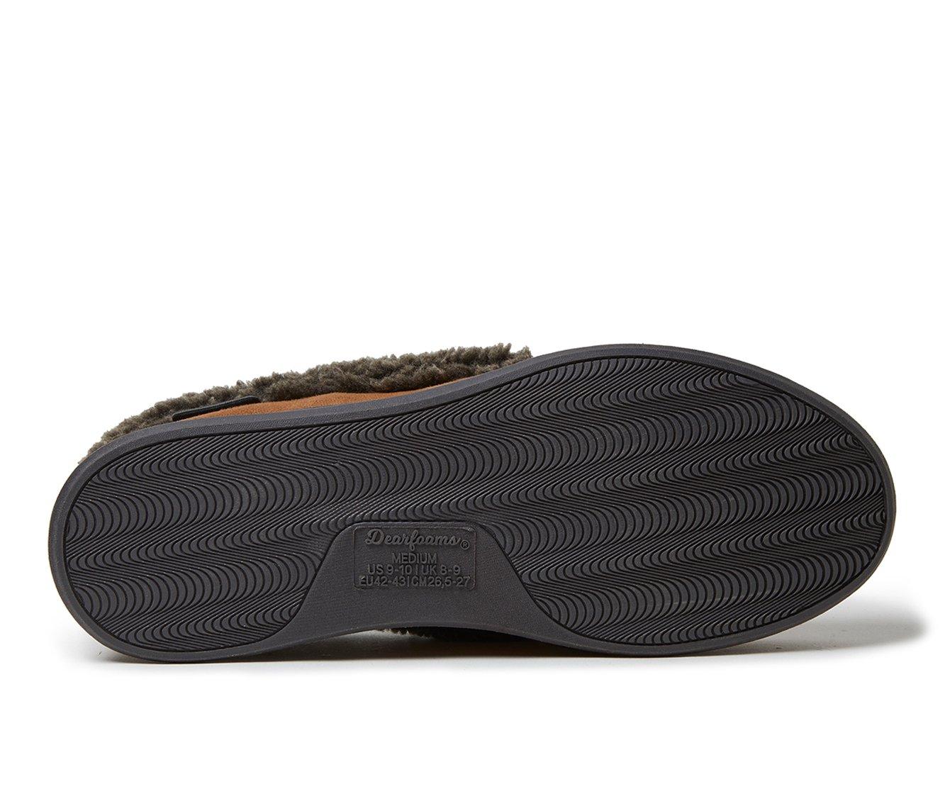 Dearfoams Eli Microfiber Suede Moc w/ Whipstitch Slippers