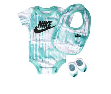 Nike Infant Tie Dye Futura 3 Piece Onesie Set