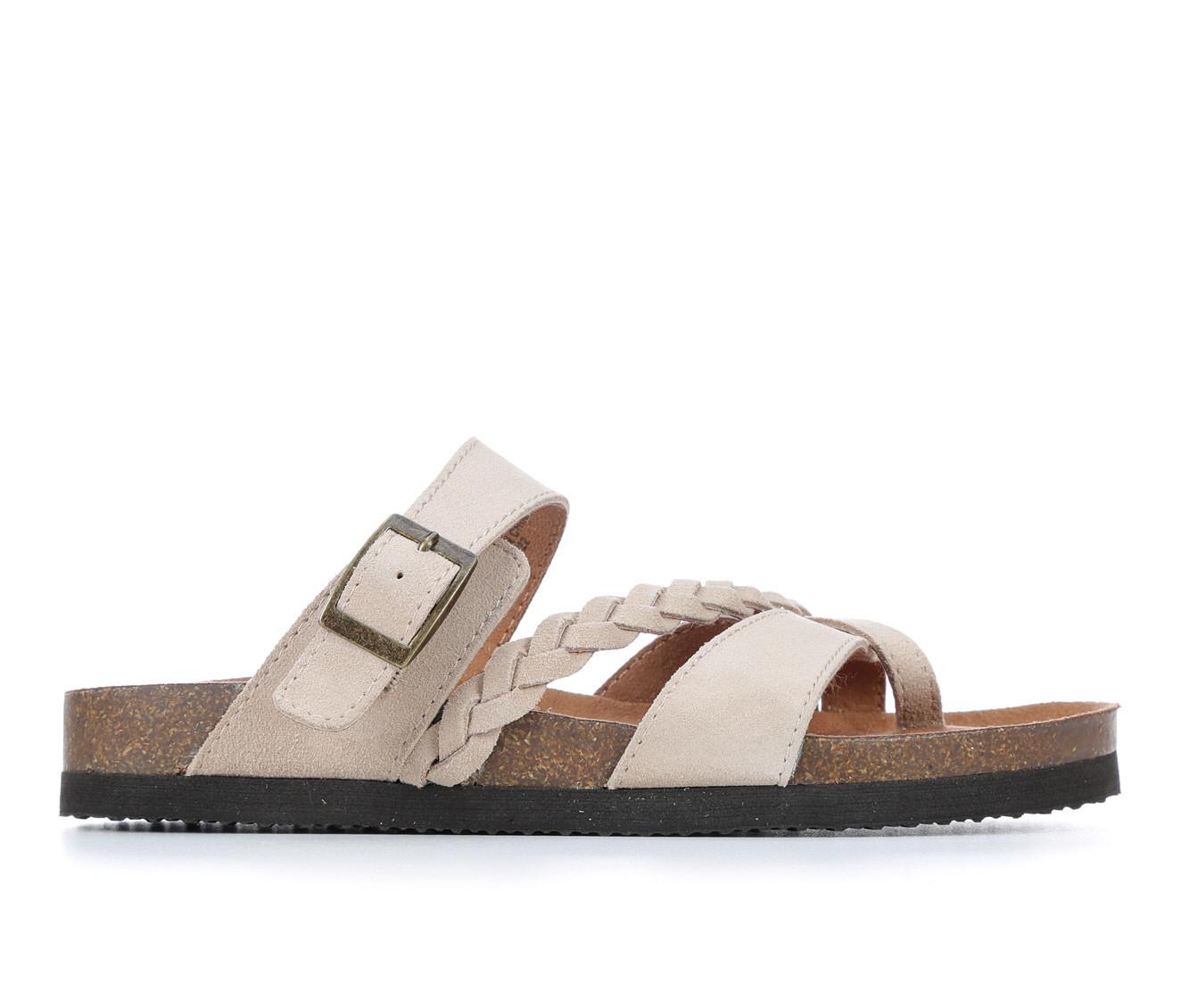 Women's White Mountain Hazy Footbed Sandals | Shoe Carnival