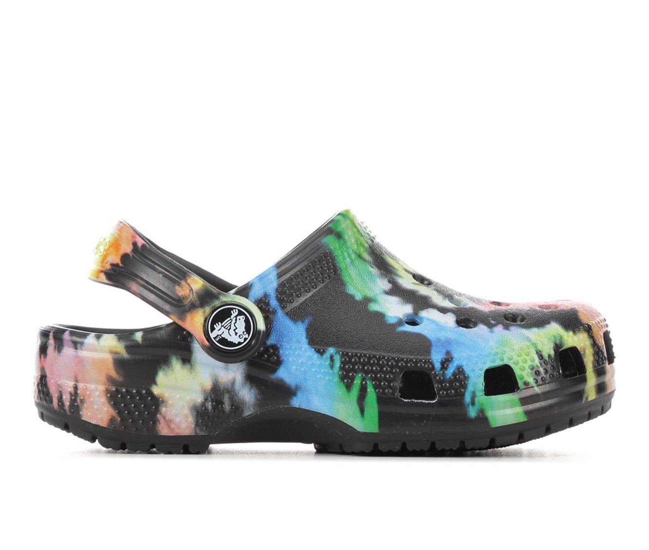 black platform crocs