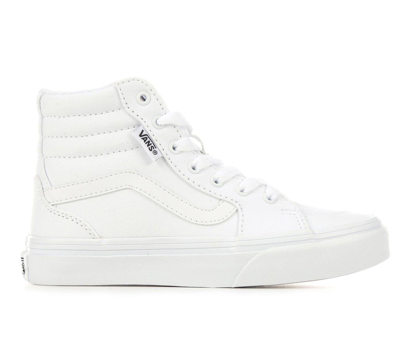 High top cheap white vans kids