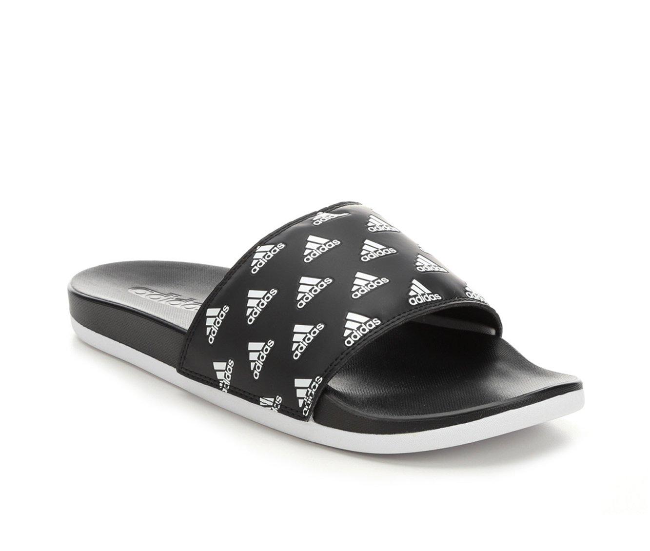 Men's Adidas Adilette Cloudfoam + Print Sport Slides
