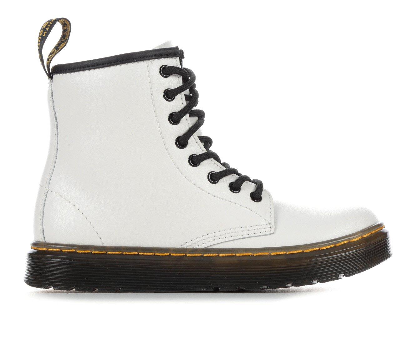 Dr. Martens Zavala J White Leather Boot Kids sz 13 Girls Youth Goth Punk  New Box