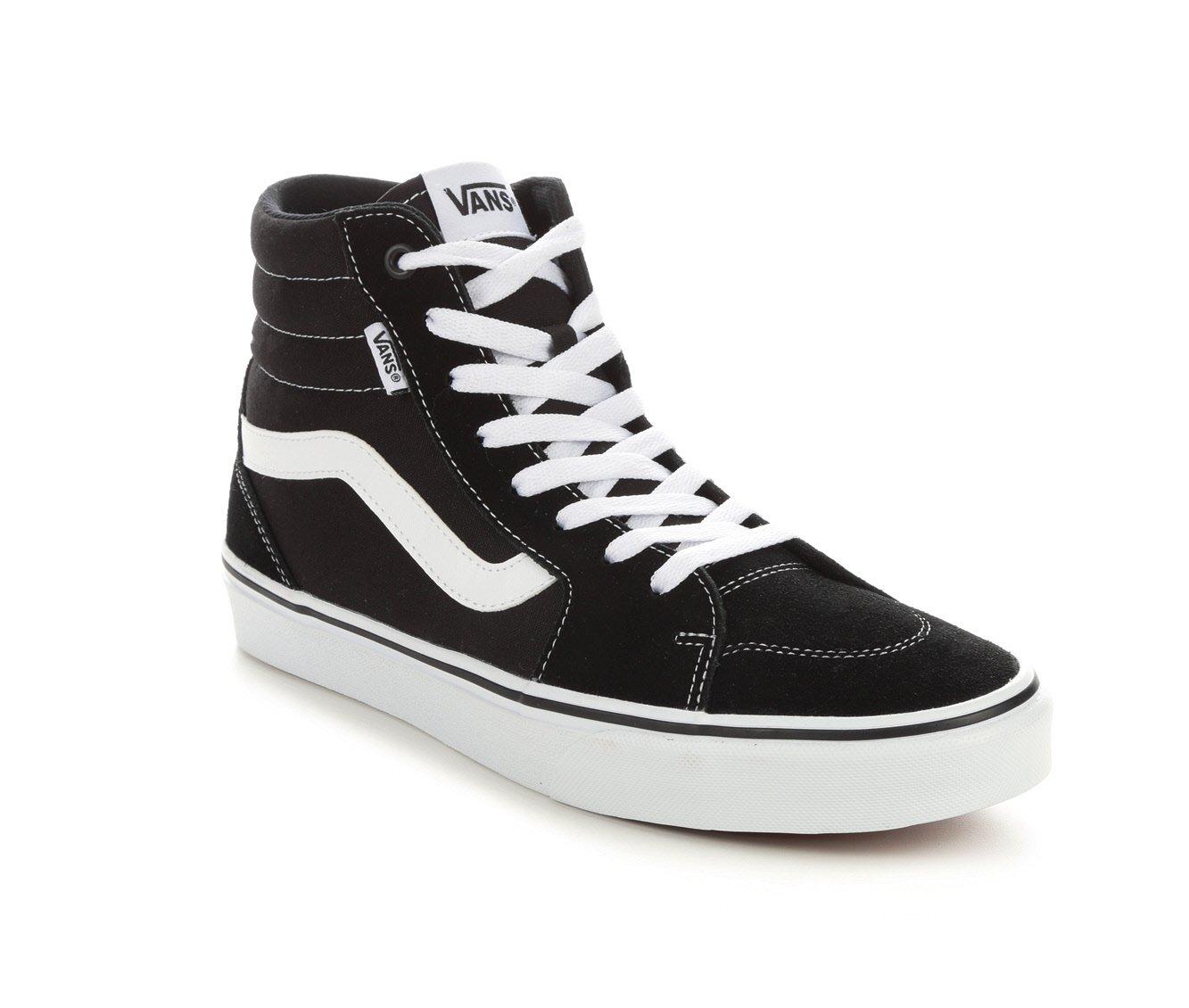 black hi top vans