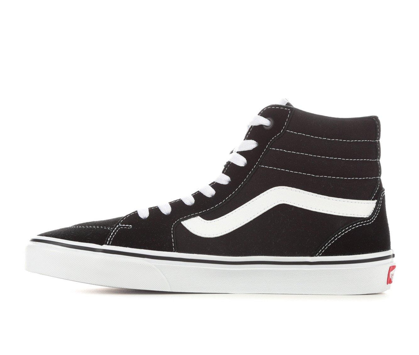 vans mens black skate shoes