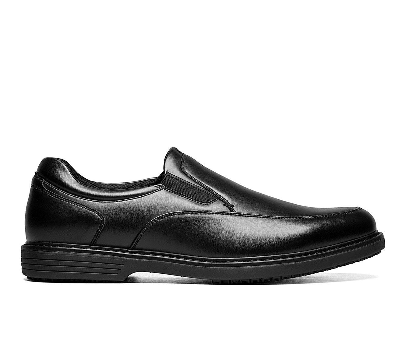 Mens Skechers Melo Slip Resistant Moc Toe Slip On Black