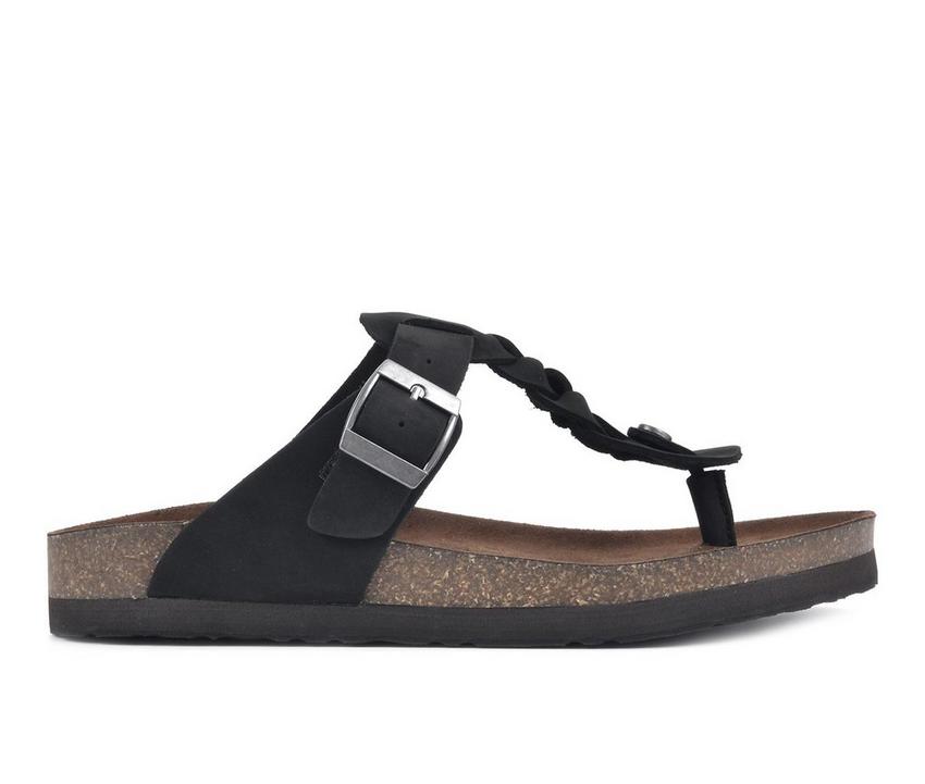 Women's White Mountain Handle Footbed Sandals
