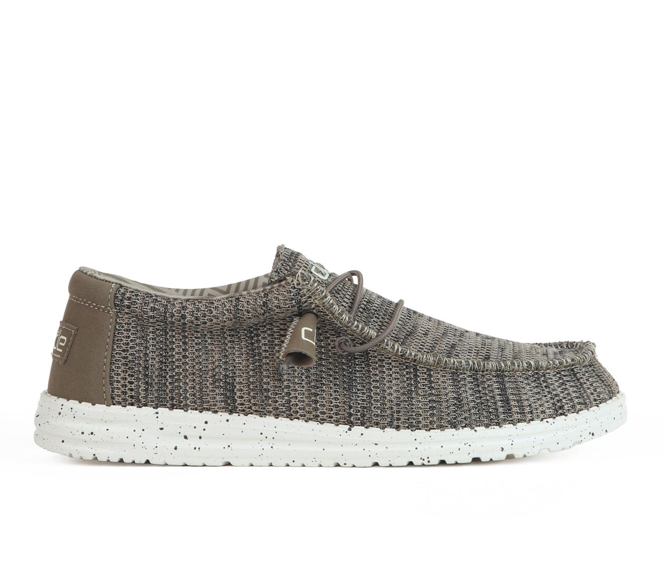 Men's Hey Dude Wally Eco Linen - Dark Brown