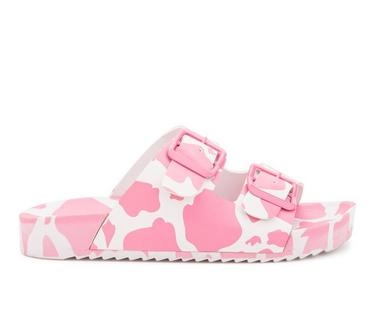 Girls' Olivia Miller Little Kid & Big Kid Moo Pink Footbed Sandals