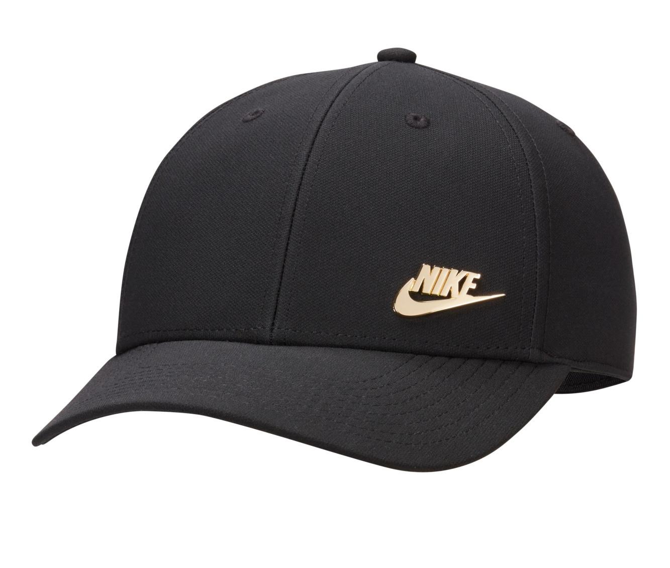 Black and clearance gold nike snapback