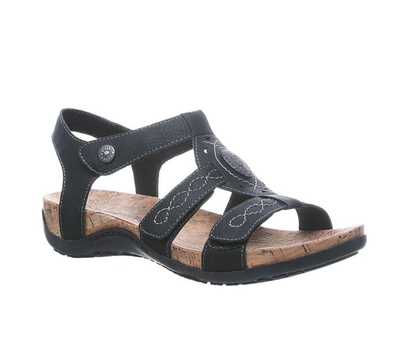 brown wide width sandals