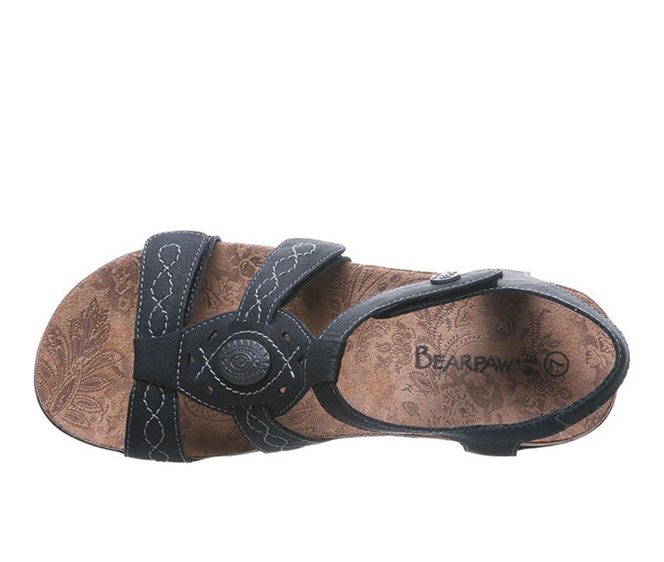 brown wide width sandals