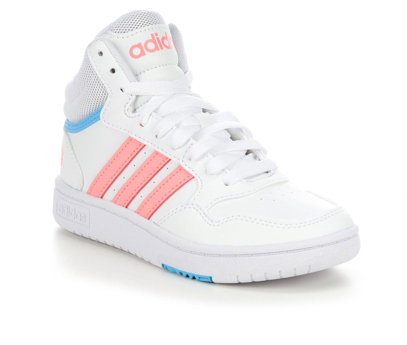 Girls' Adidas Little Kid u0026 Big Kid Hoops Mid 3.0 Sneakers