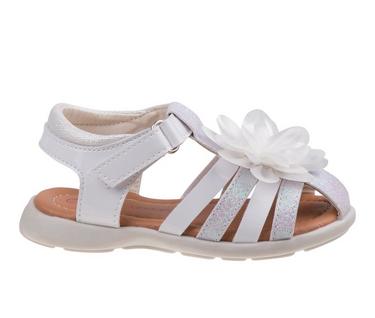 Girls' Laura Ashley Toddler & Little Kid 81993S T-Strap Flower Sandals