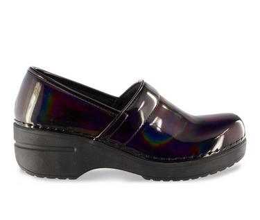 Women's Easy Works by Easy Street Lead Iridescent Slip-Resistant Clogs