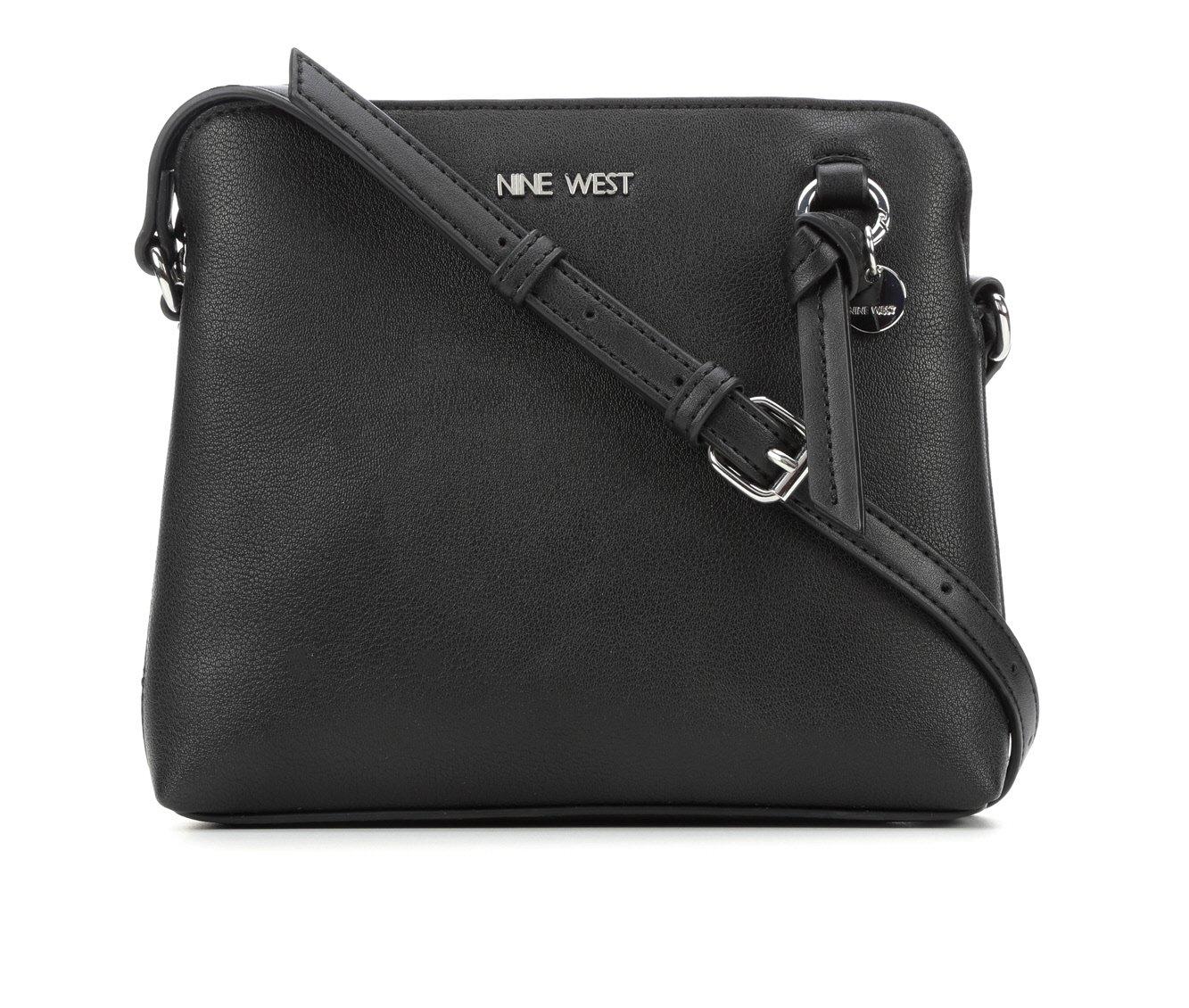 nine west black and grey purse