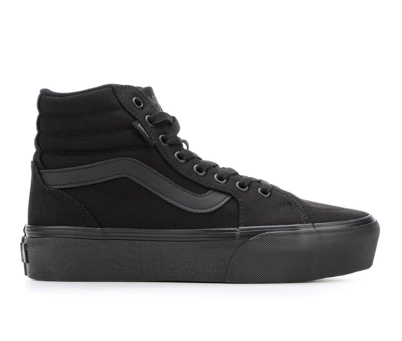 Black vans outlet high tops womens