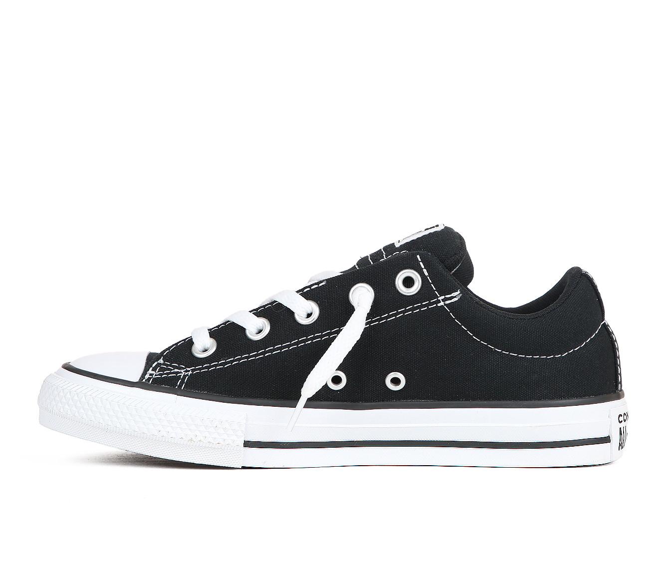 converse black slip ons