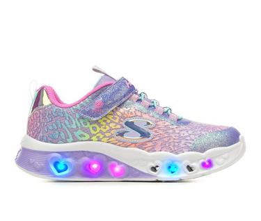 Girls' Skechers Little Kid & Big Kid Flutter Heart Lights Loves Light-Up Sneakers