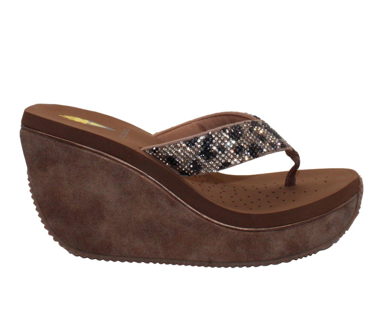 FRAPPACHINO LEATHER THONG SANDALS – Volatile USA