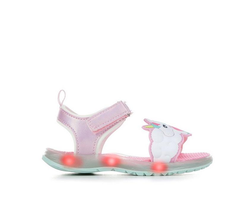 Carters Toddler Girls Light Up Athletic Pink Sandals Shoes 7 New 