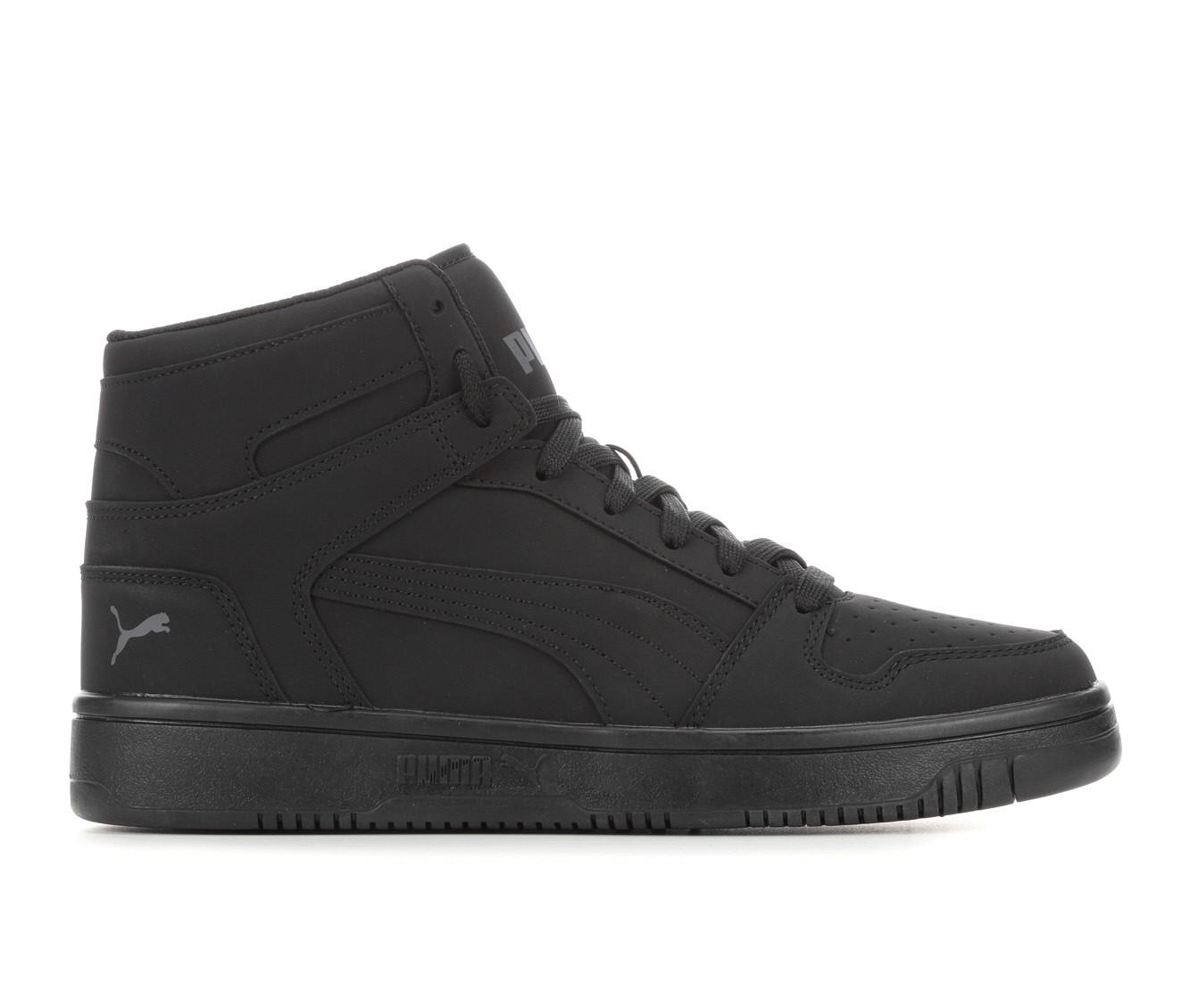 Black high top store puma shoes