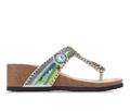 Women's White Mountain Bluejay Footbed Wedges