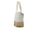Madden Girl Linen Straw Mini Tote Handbag