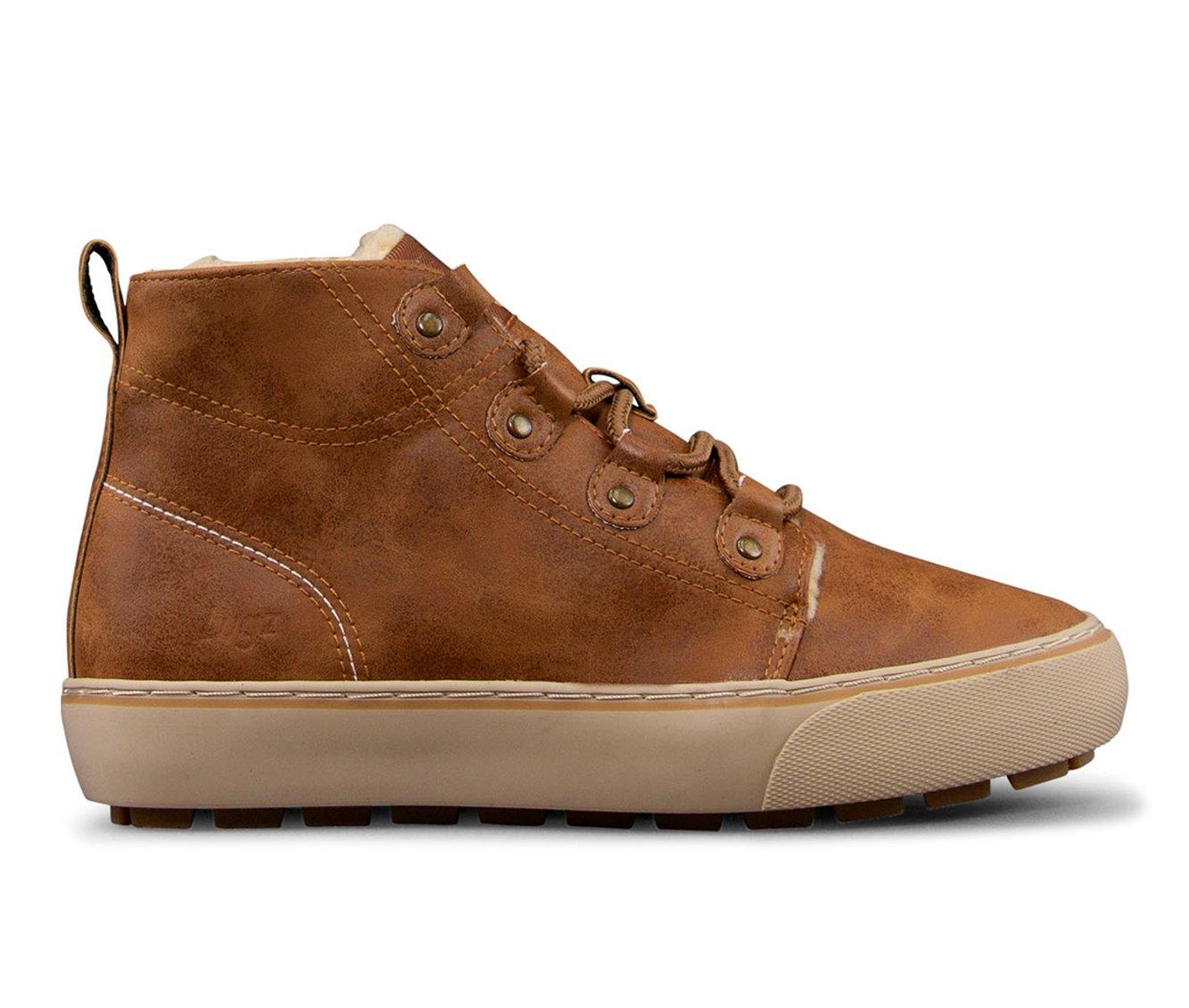 brown fleece boot sneaker