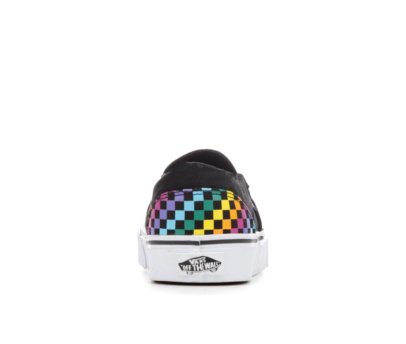 vans mini check slip on