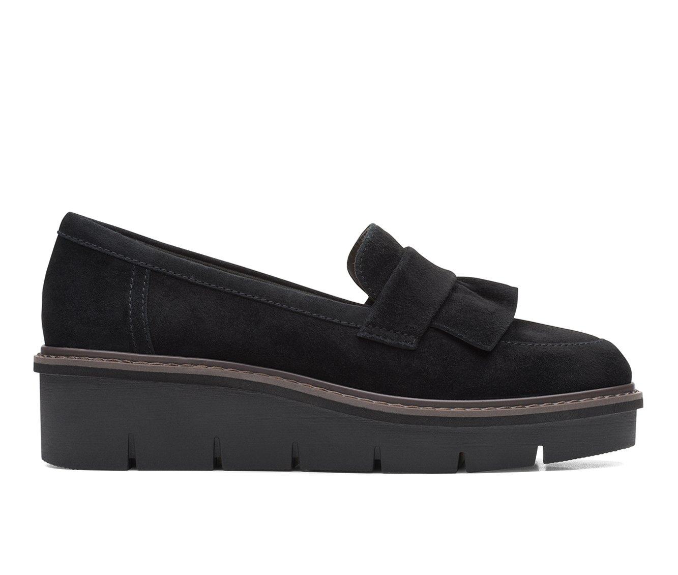 Women's Clarks Airabell Slip Wedge Loafers | Shoe Carnival