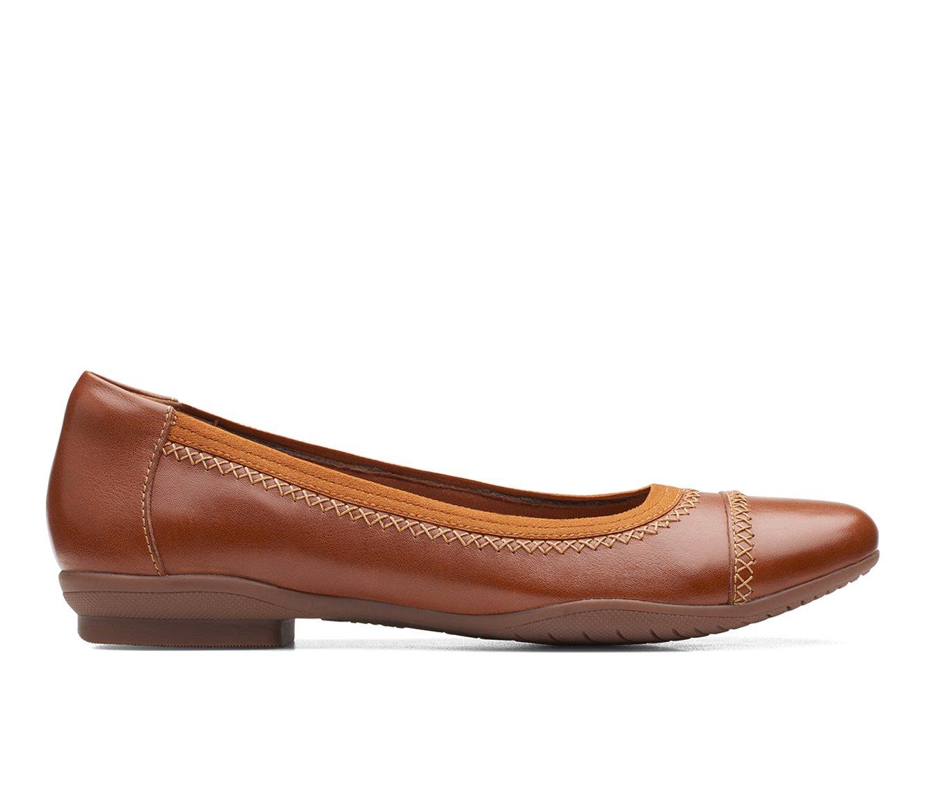 Clarks womens outlet flat shoes