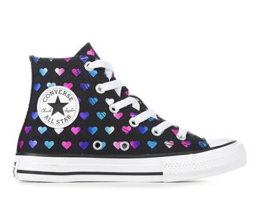 Girls' Converse Little Kid Chuck Taylor All Star Foil Heart Hi Sneakers