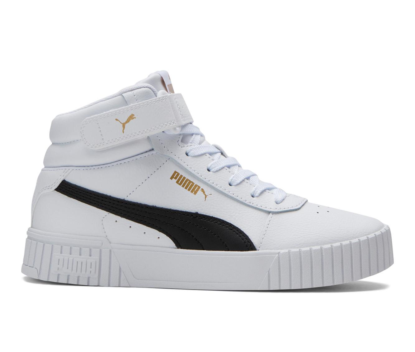 Puma high top black cheap and white