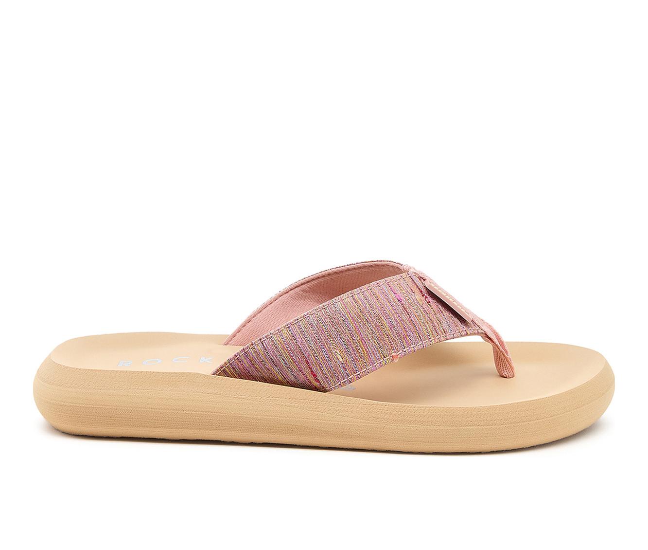 Scapino leren teenslippers blauw