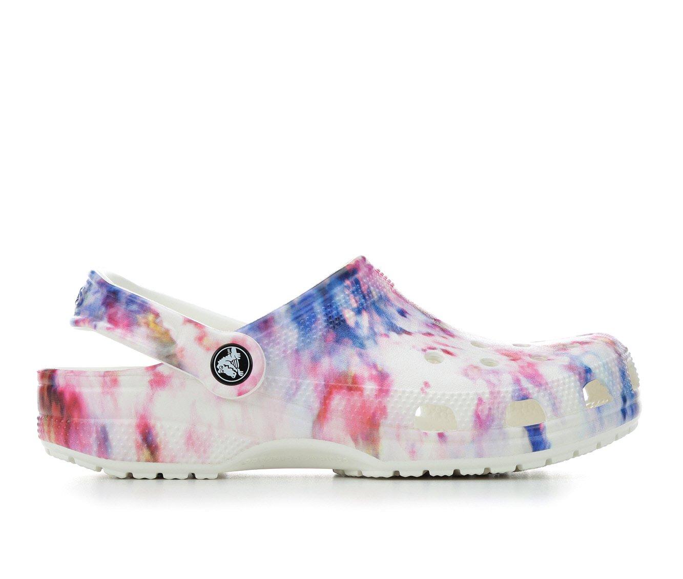 tie dye crocs shoe carnival