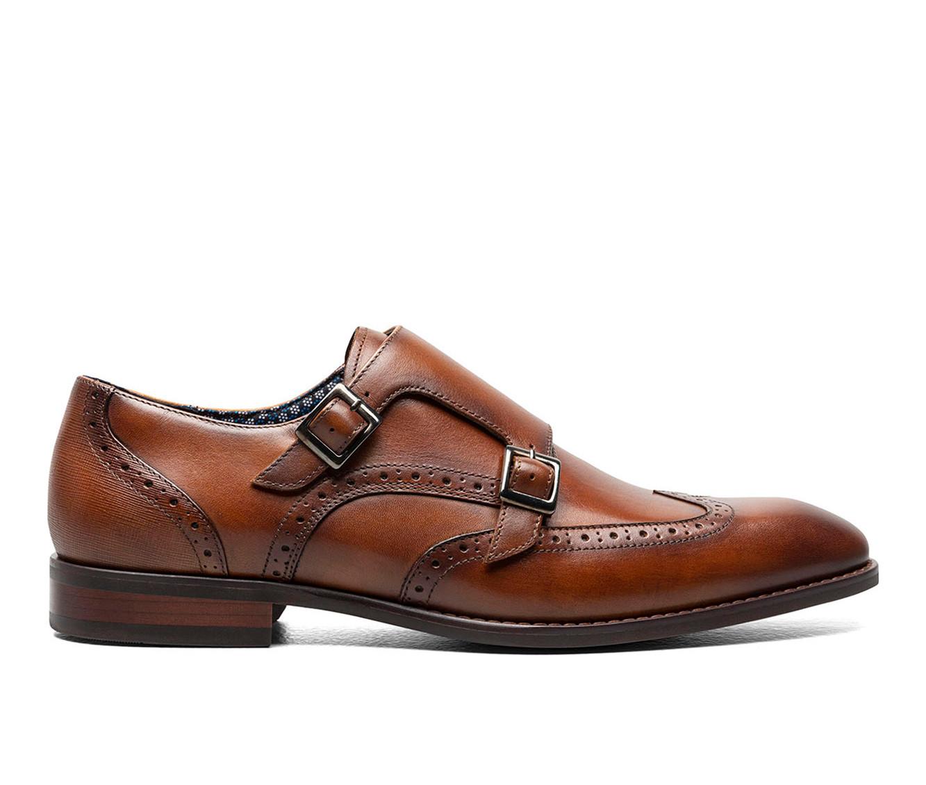 John Adams Men\'s Size 8.5 Brown Leather Loafers Dress Shoes Cognac Novak Slip On Shoe | Jim main image 4