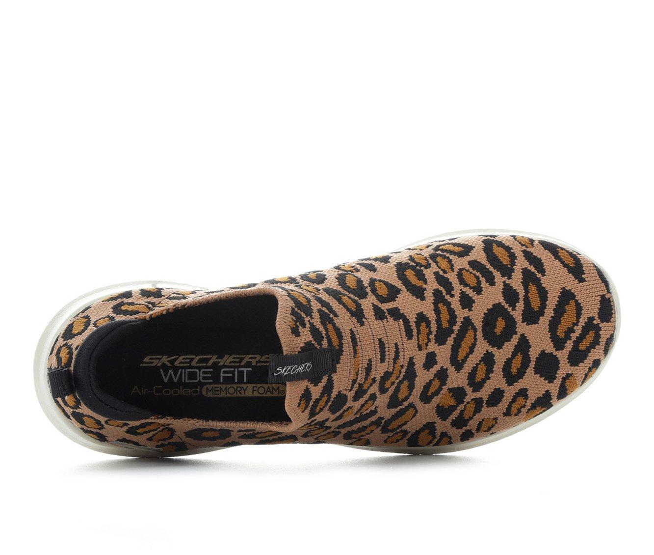 wide width leopard sneakers