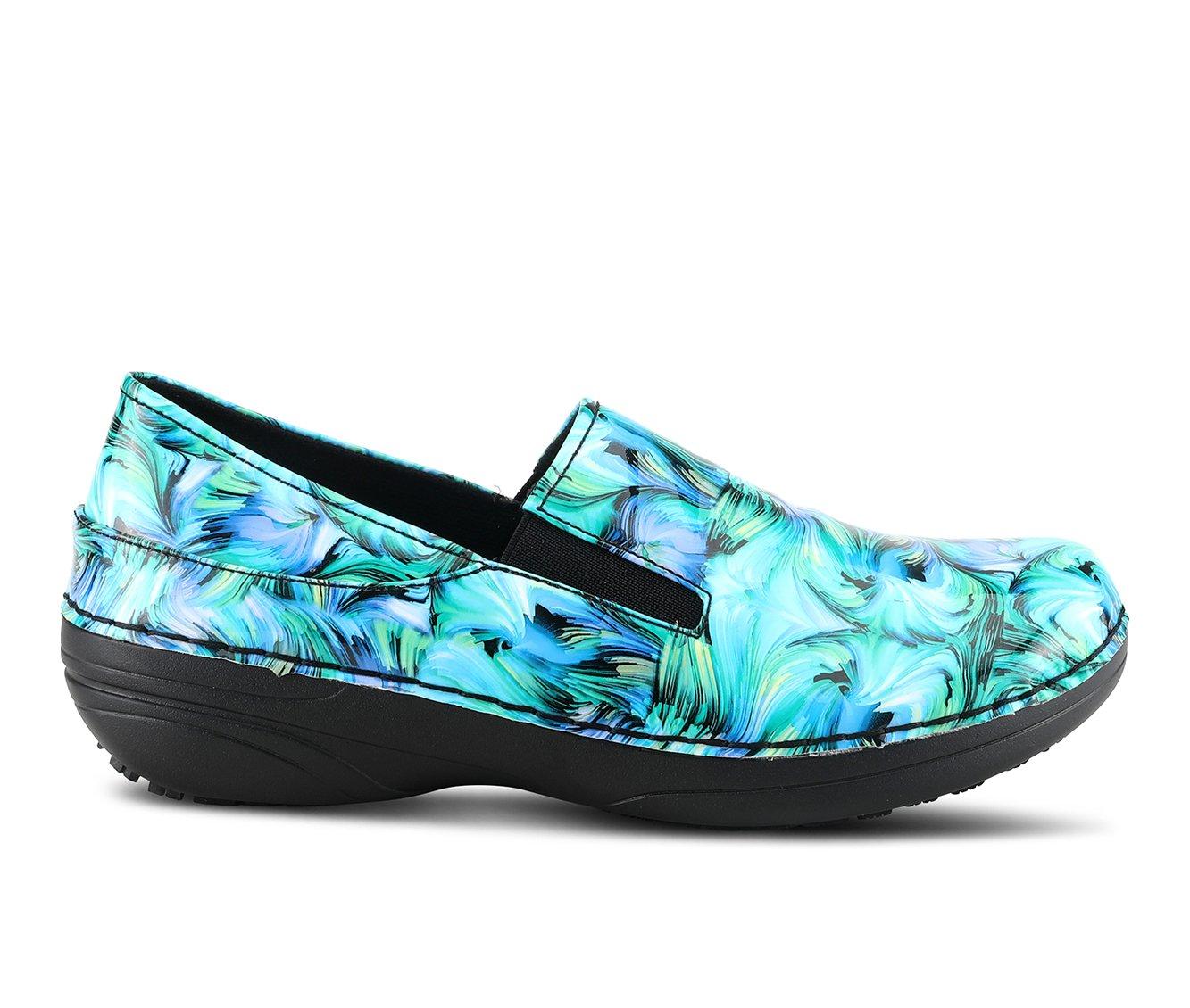 burgundy nursing shoes