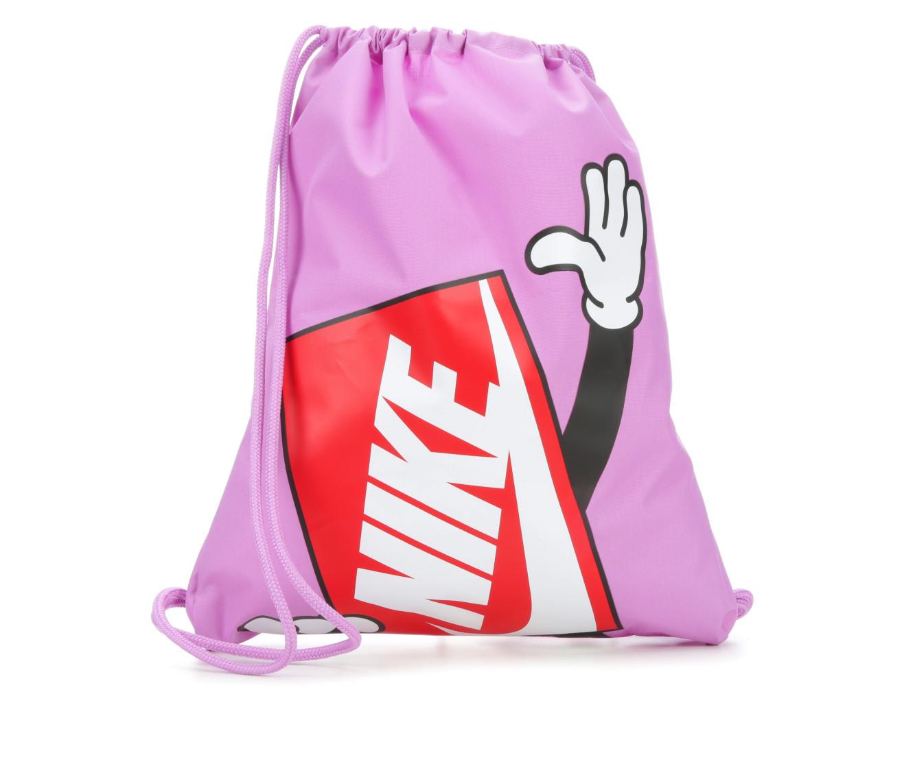 Nike drawstring 2024 bag pink