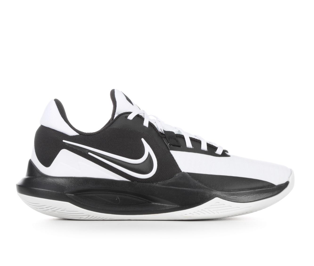 Black and white nike basketball shoes online