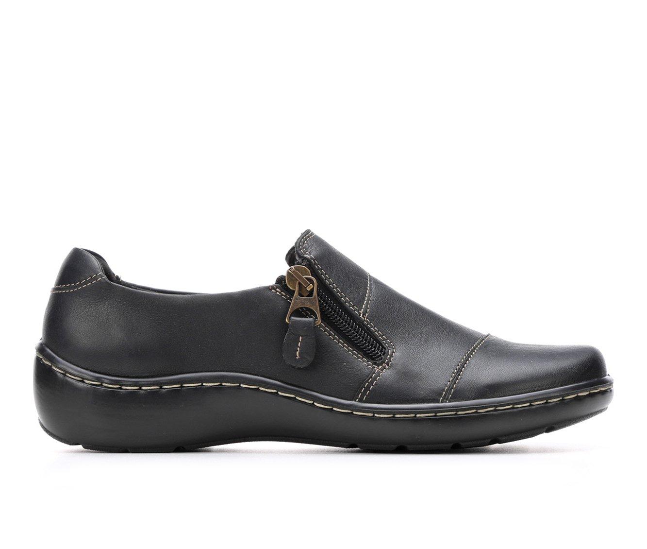 Clarks Collection Leather Slip-On Loafers - Cora Ashly 