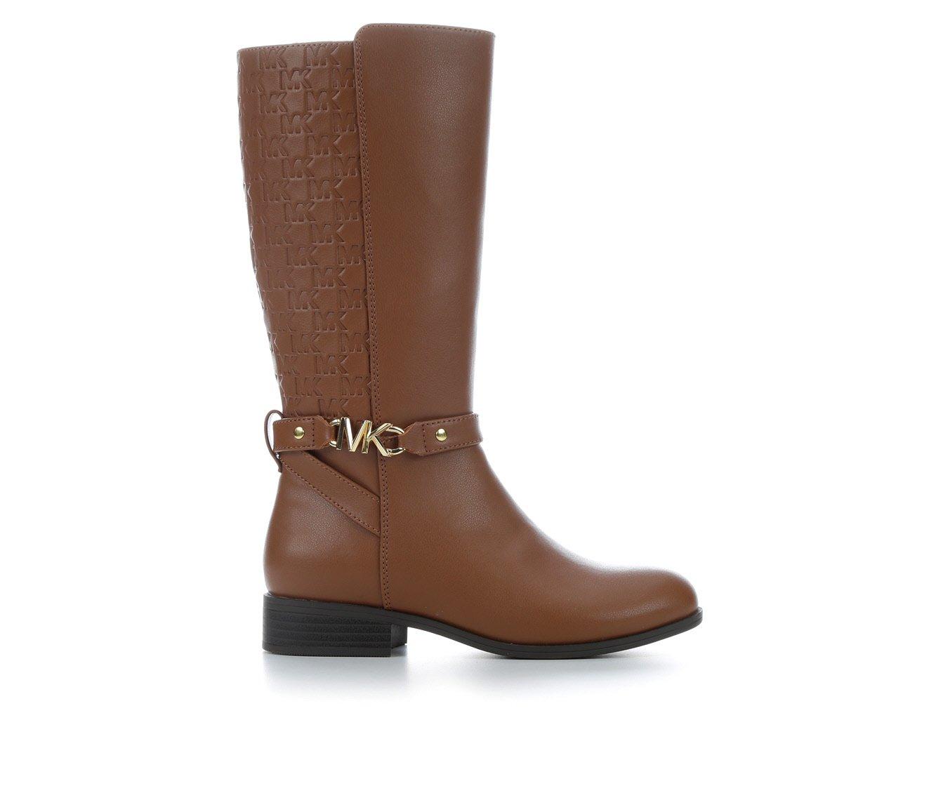 Girls knee clearance high brown boots