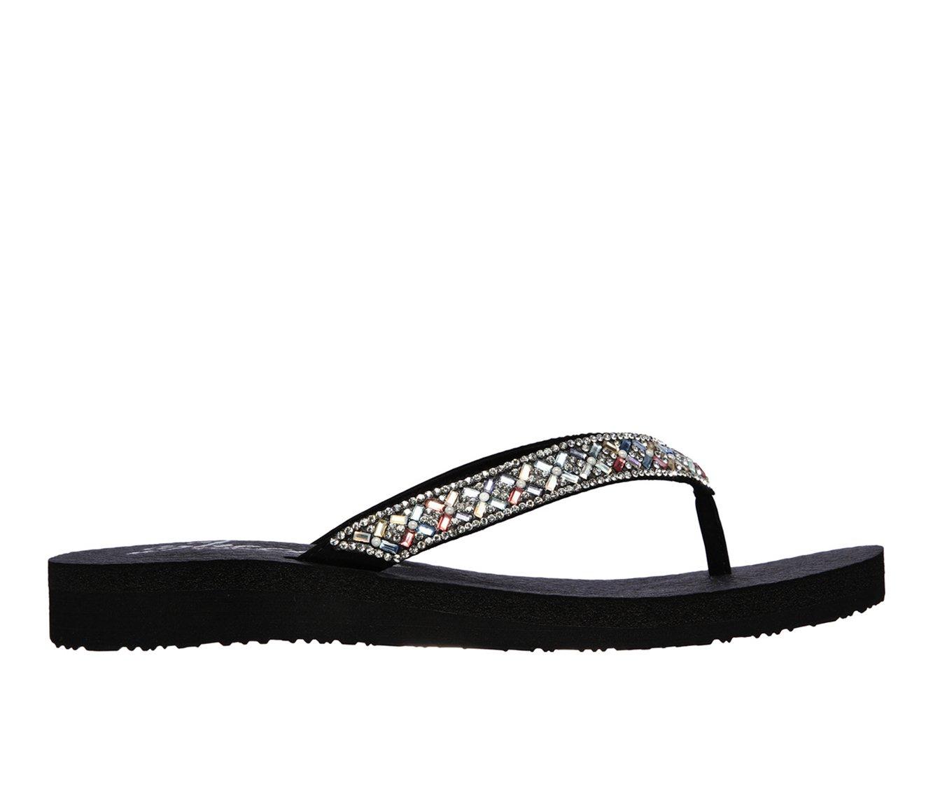 Skechers Cali Vinyasa - Lovely Oasis flip-flops Color BLACK Talla 36