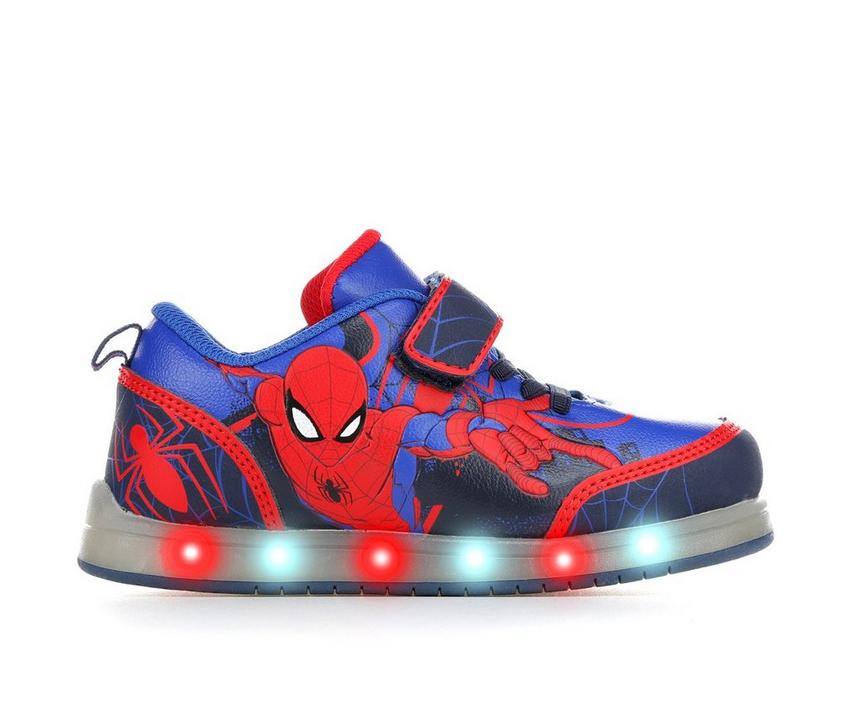 Marvel SpiderMan Toddler Boys Light-up Athletic Shoe Sneaker 11 12 NWT 
