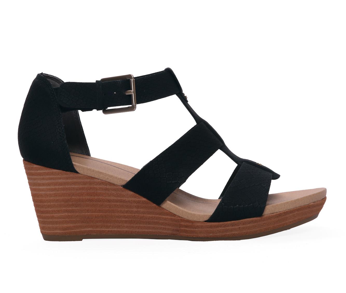 Dr scholls 2024 black wedges